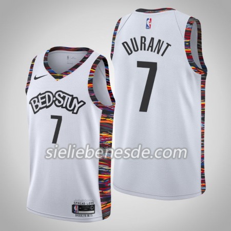Herren NBA Brooklyn Nets Trikot Kevin Durant 7 Nike 2019-2020 City Edition Swingman